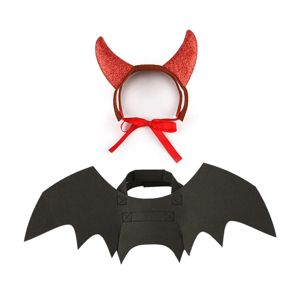 Bat Wings & Horns Costume