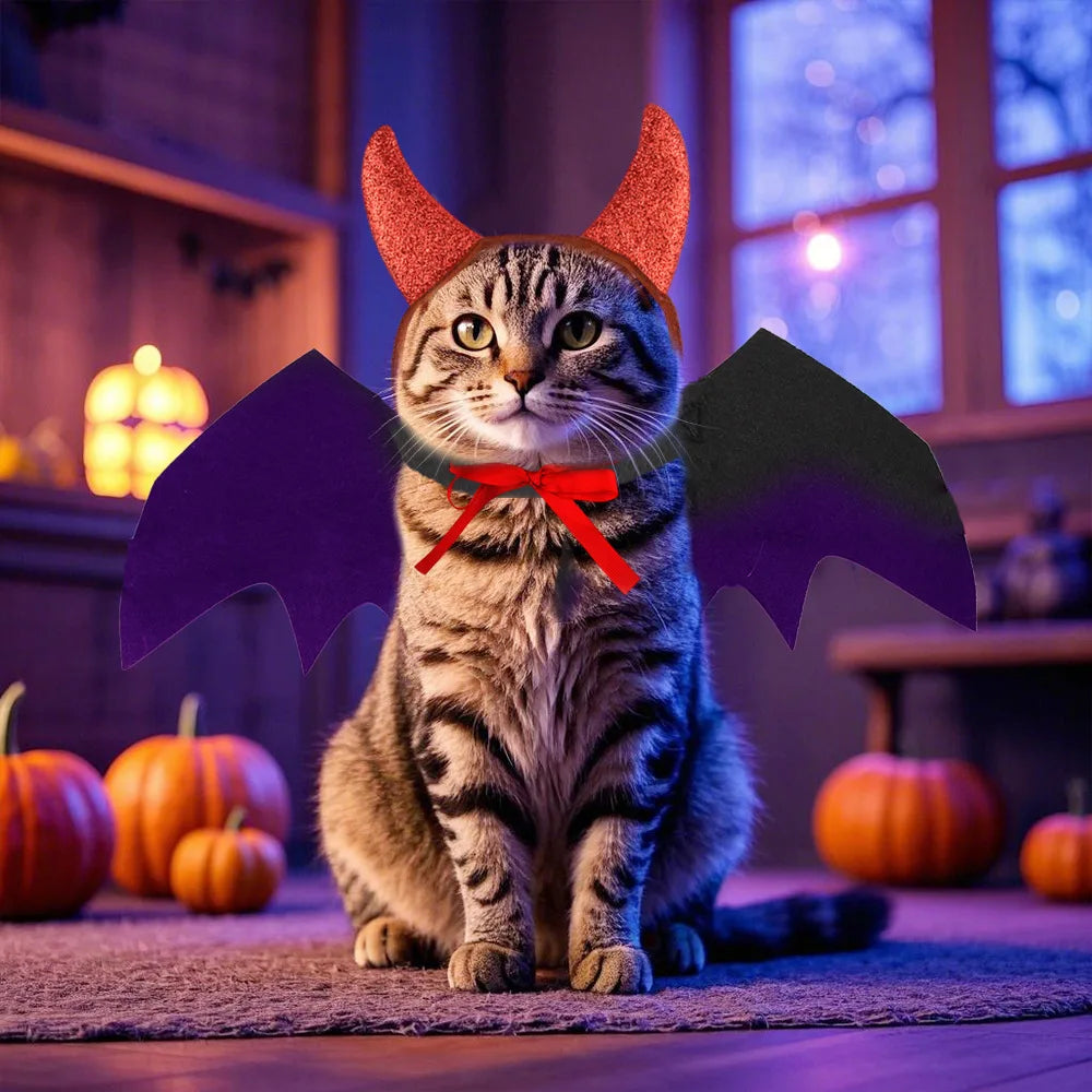 Bat Wings & Horns Costume