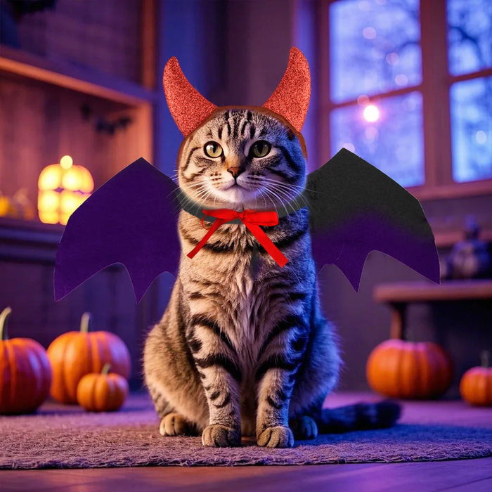 Bat Wings & Horns Costume