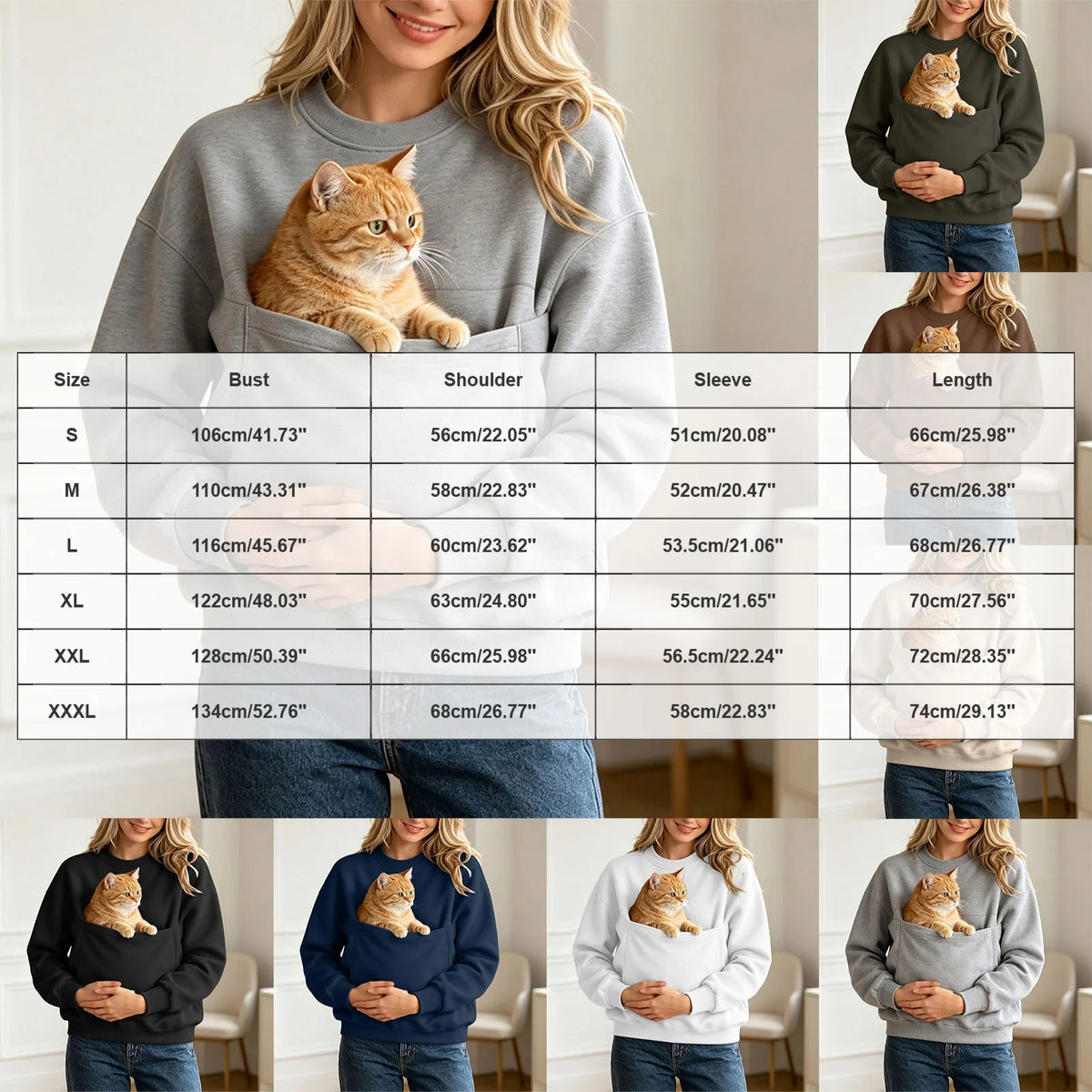 Paw Pouch Crewneck with dog